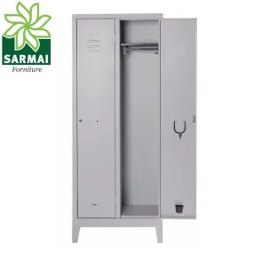 ARMADIO SPOGLIATOIO 2 POSTI METALLO 68 x 34 x H179 Cm PRATIKO
