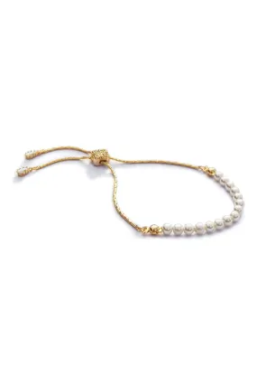 Ivory & Co Carlisle - Braccialetto con perle e fermacorda