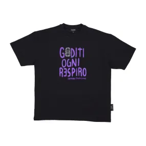 Maglietta Uomo Respiro Print Tee X Testa Di Chezzo Black
