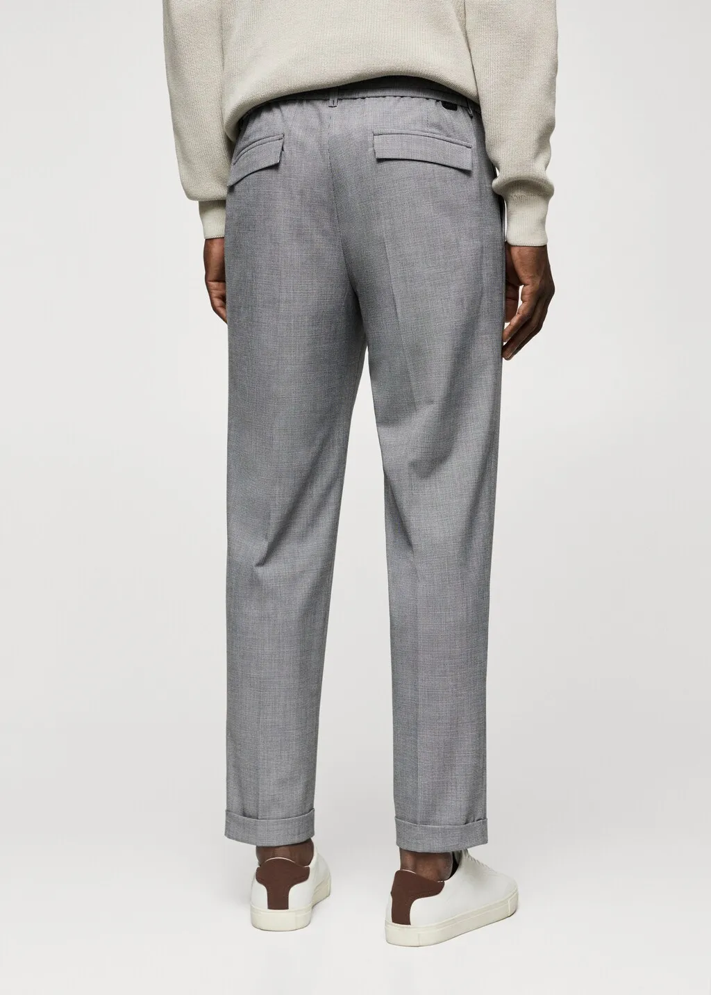 Pantaloni slim fit pinces