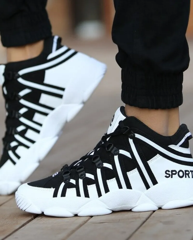 Scarpe da ginnastica casual da uomo in pelle Scarpe da passeggio traspiranti Flats Running Basket Scarpe sportive da ginnastica